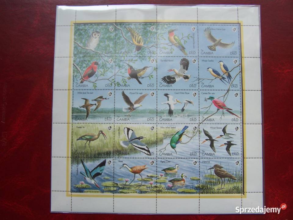 Gambia 1990 MNH Mi 1011 Fauna Ptaki Tychy