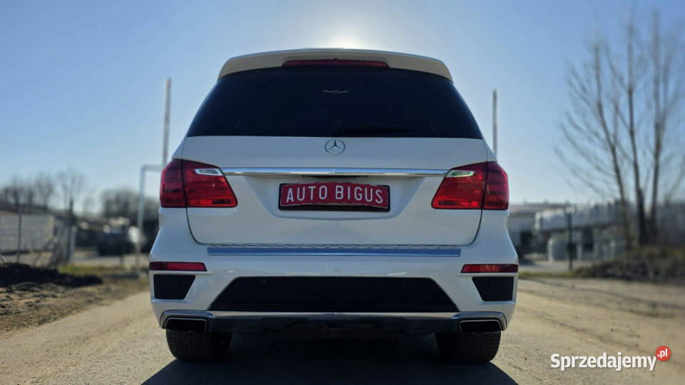 Mercedes GL 500 SALON POLSKA faktura vat biała światła do jazdy dziennej Lębork