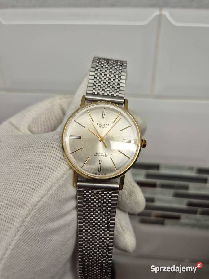 Rzadki zegarek Poljot de Lux śląskie Chorzów