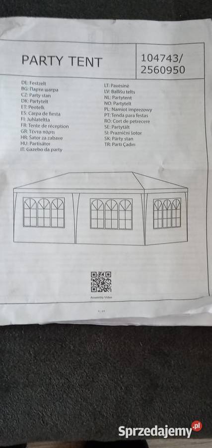 Namioty Party Tent 3x6 nowy zapakowany Pozostałe Rawicz