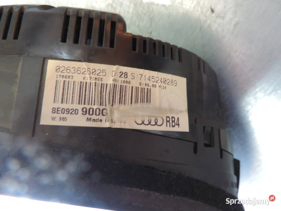 AUDI A4 B6 19 TDI LICZNIK ZEGARY 8E0920900G Nowy Sącz