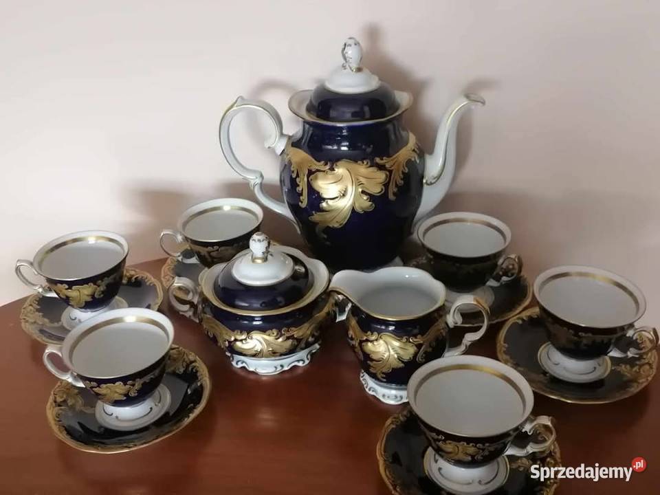 Serwis porcelanowy kobalt Wawel PRL Wałbrzych sprzedam
