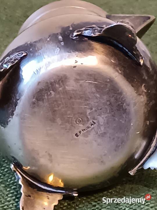 Srebrzony platerowany dzbanuszek