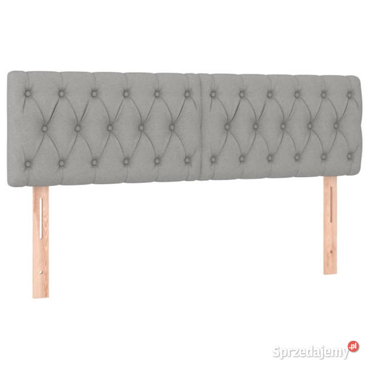 Zagłówek do łóżka z LED jasnoszary 160x7x7888 mazowieckie