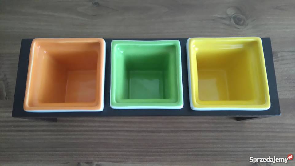 Komplet salaterek z podstawką Salaterki 3 sztuki Akcesoria kuchenne Warszawa