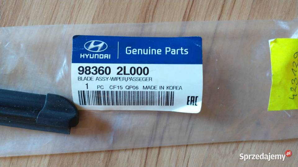 Wycieraczki przód Hyundai lewa 983502L000 prawa Mierzyn