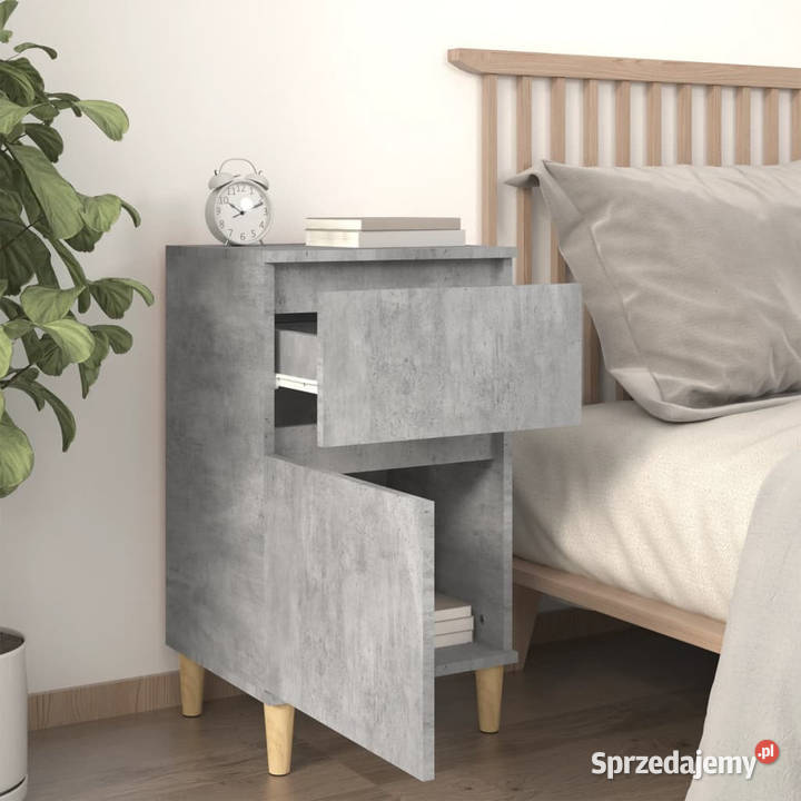 Szafki nocne 2 szarość betonu 40x35x70 WM819701 Warszawa