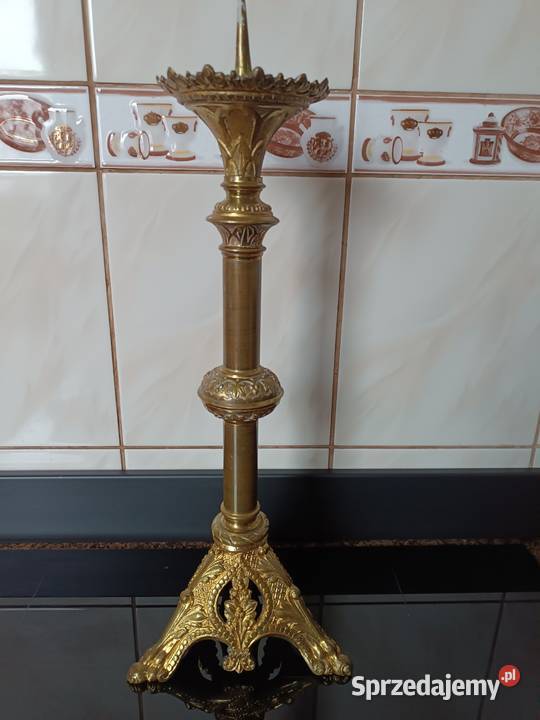 Mosiężny świecznik Świętochłowice