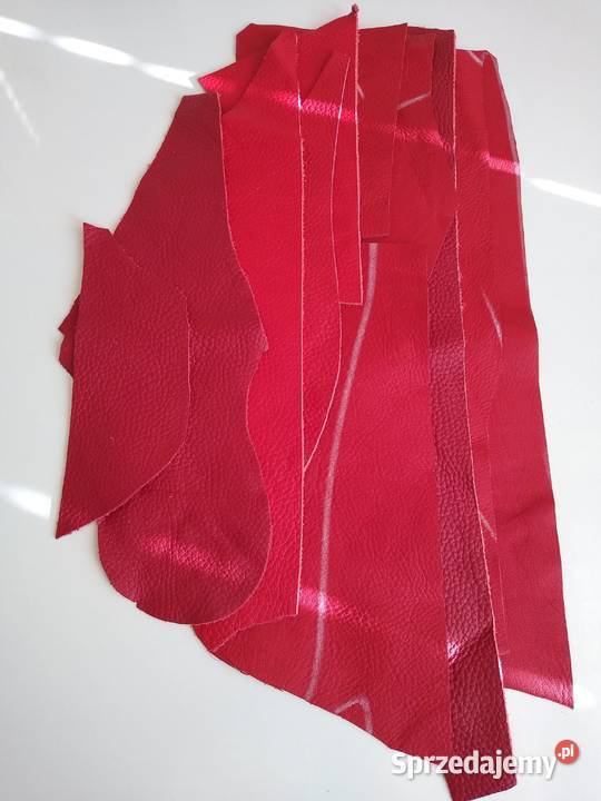 Skóra Licowa Włoska średnie i małe kawałki Gdańsk sprzedam