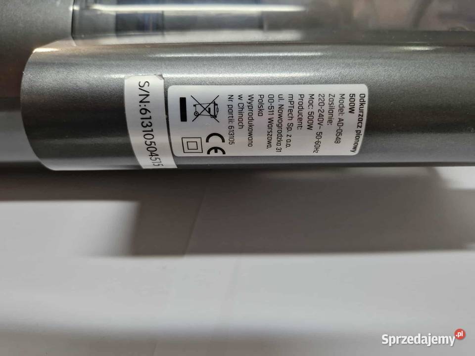 Bezworkowy odkurzacz pionowy Hoffen 500W Łódź