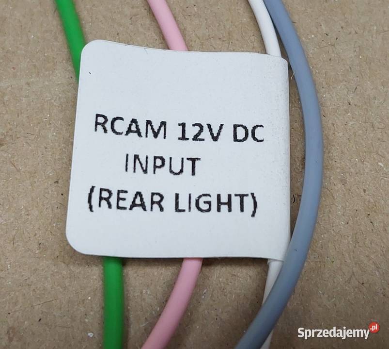 KABEL PRZEWÓ INTERFEJSU VIDEO RCAM 12V DC REAR osobowe Układ elektryczny Mielęcin