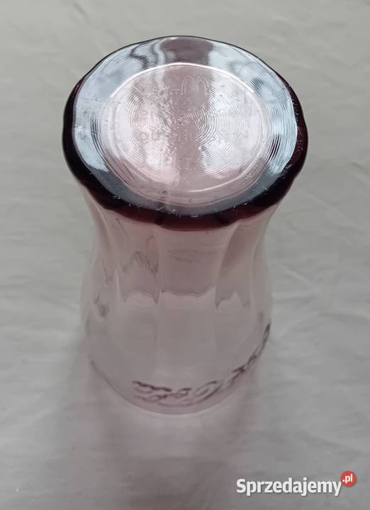 Fioletowa kolekcjonerska szklanka Coca Cola