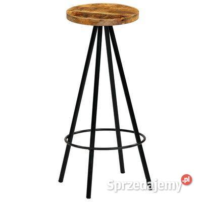 vidaXL Stołki barowe 4 lite drewno