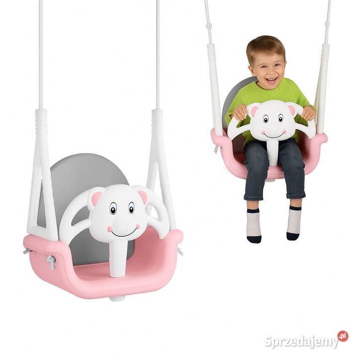 huśtawka kubełkowa 3w1 Ricokids różowy Kraków sprzedam