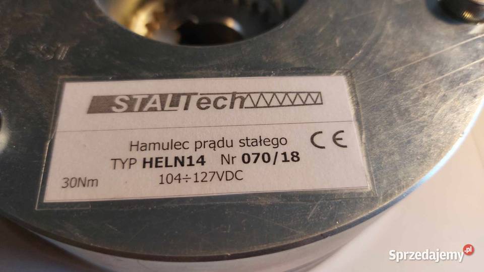 Hamulec prądu stałego typ HELN14 30Nm 104127VDC śląskie Dąbrowa Górnicza