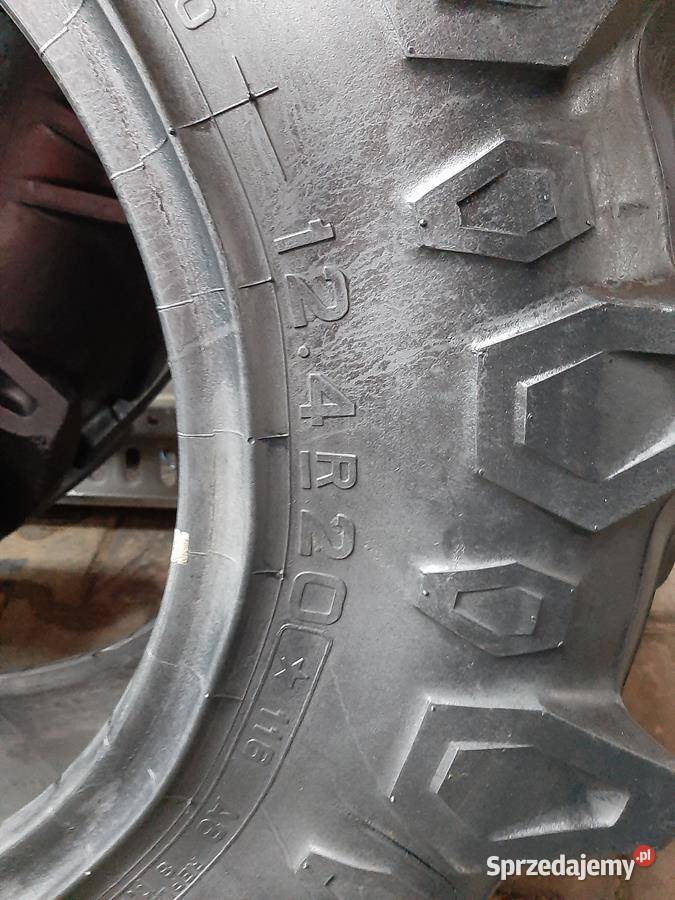 Opona używana rolnicza 124R20 PIRELLI TM200 400 Opony rolnicze podlaskie Zaścianki