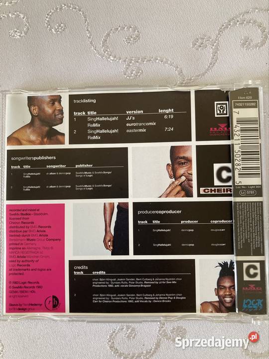 Płyta CD 1 Dr Alban Sing Hallelujah Remix CD Czerwionka-Leszczyny