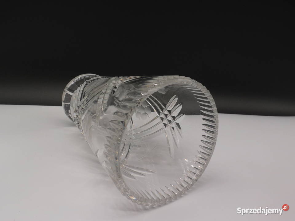Wazon Kryształowy PRL Ręczny Szlif Raszków