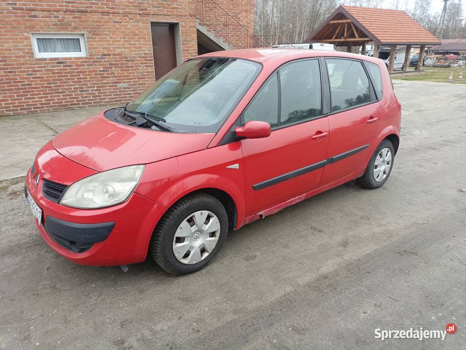 Renault Megane Scenic 15 dCi2007 Stan Do czerwony Łódź