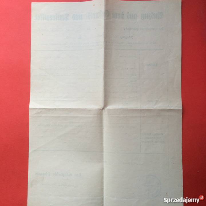 677 Dokument Niemiecki