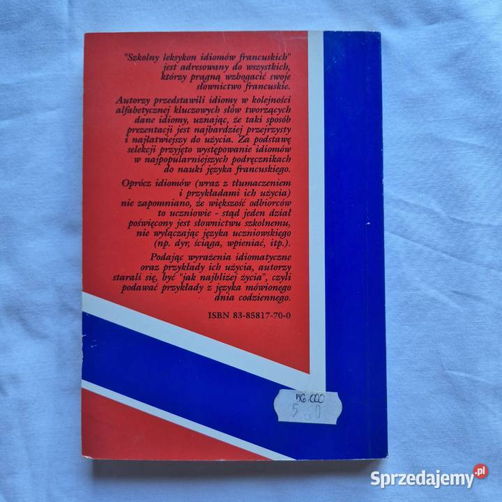 Szkolny leksykon idiomów francuskich Brzesko