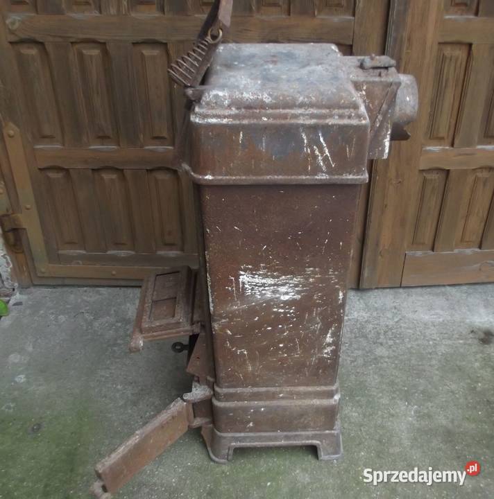 Piec typ koza używany stary żeliwny zabytkowy Pawonków