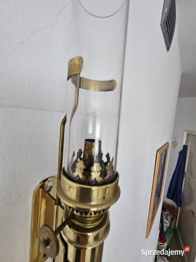 Lampa naftowa oficerska Antyki Czersk sprzedam