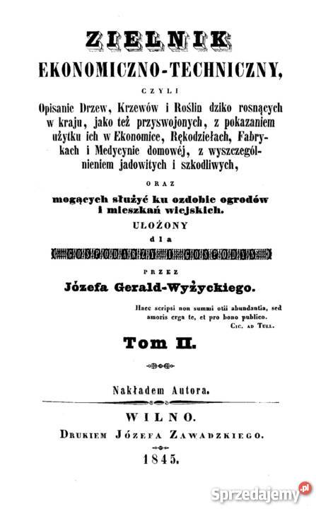 Józef Gerald Wyżycki ZIELNIK Ekonomiczno Kozienice