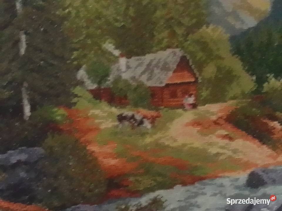 Obraz haftowany krzyżykowo Ostrowiec Świętokrzyski sprzedam