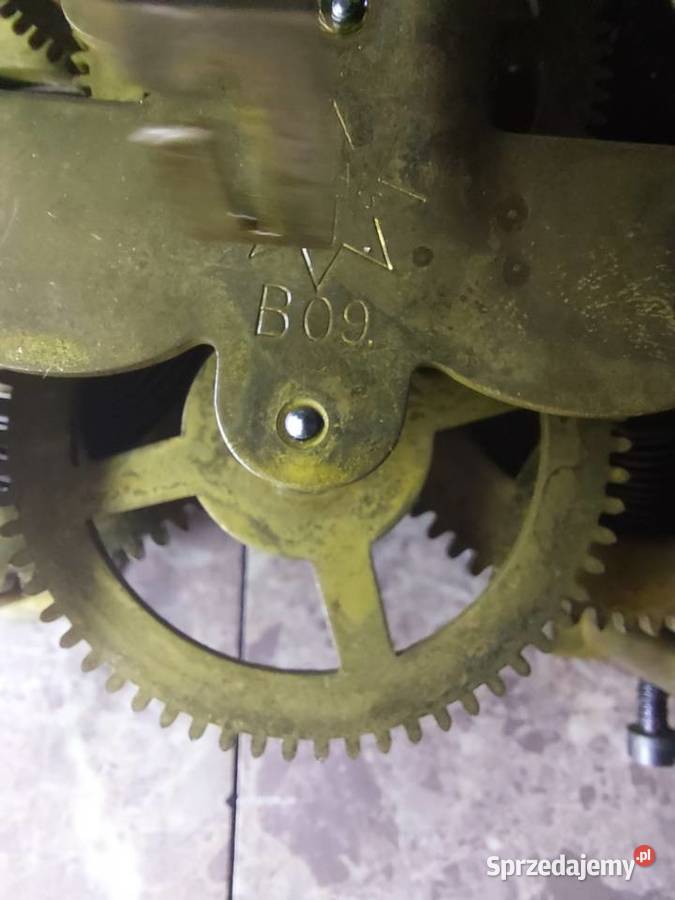 711 Mechanizm starego zegara ściennego Junghans Antyki Tczew