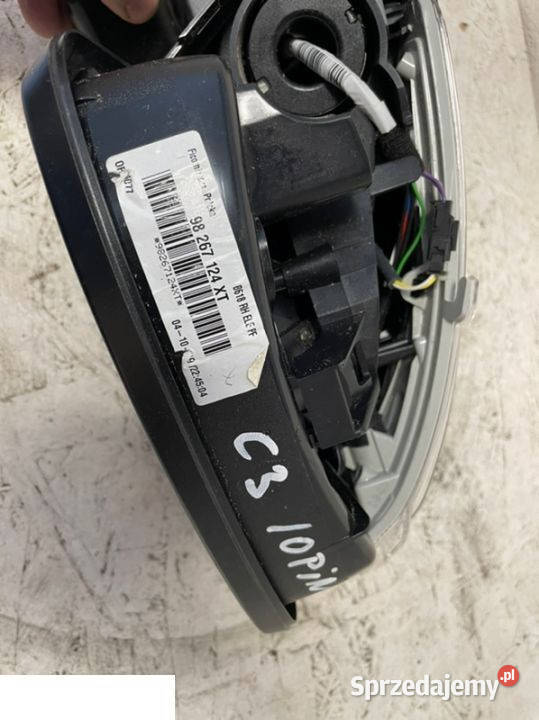 Citroen c3 III lusterko prawy przód 10 pin lusterka zewnętrzne Kozubszczyzna