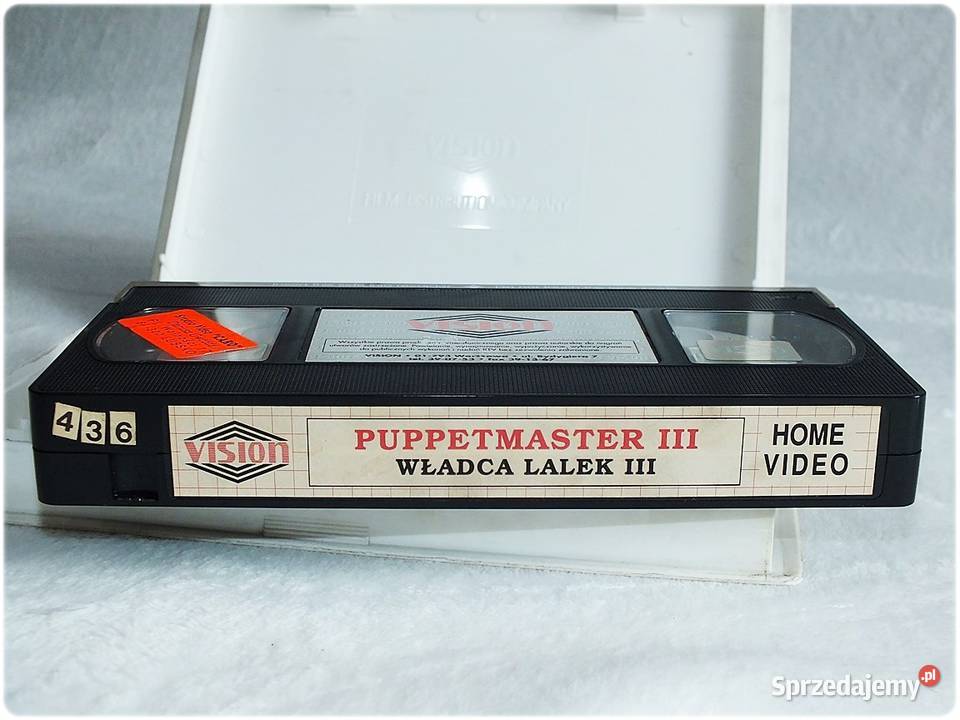 Kaseta VHS Film Władca lalek 3 Zemsta Toulona Filmy lubuskie Żary