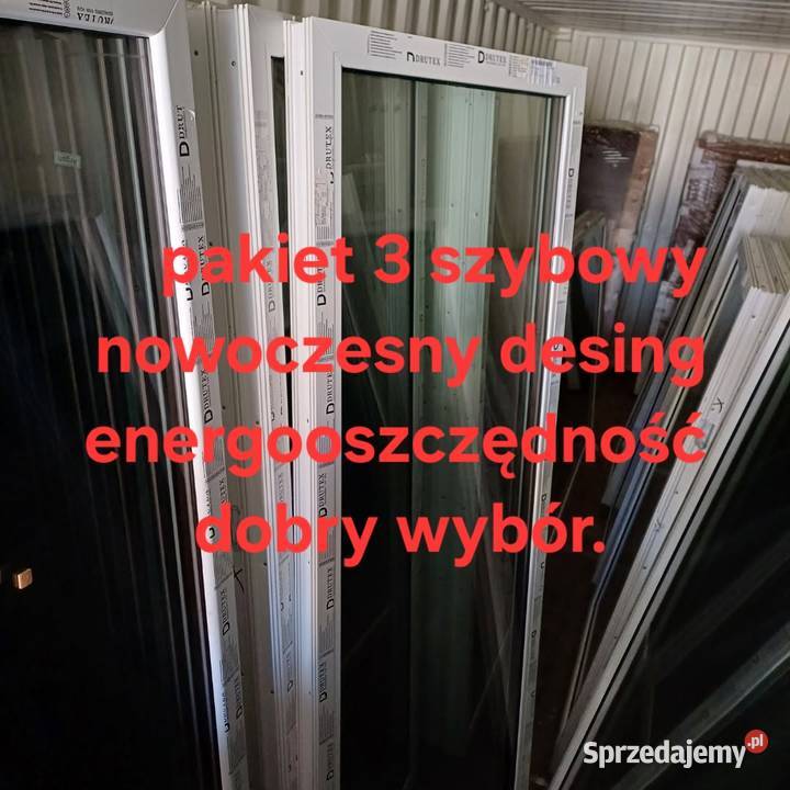 okno 145x110 białe PCV Okna ścienne Zgierz