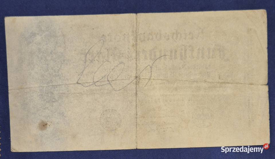 Niemcy banknot 500 marek 1922