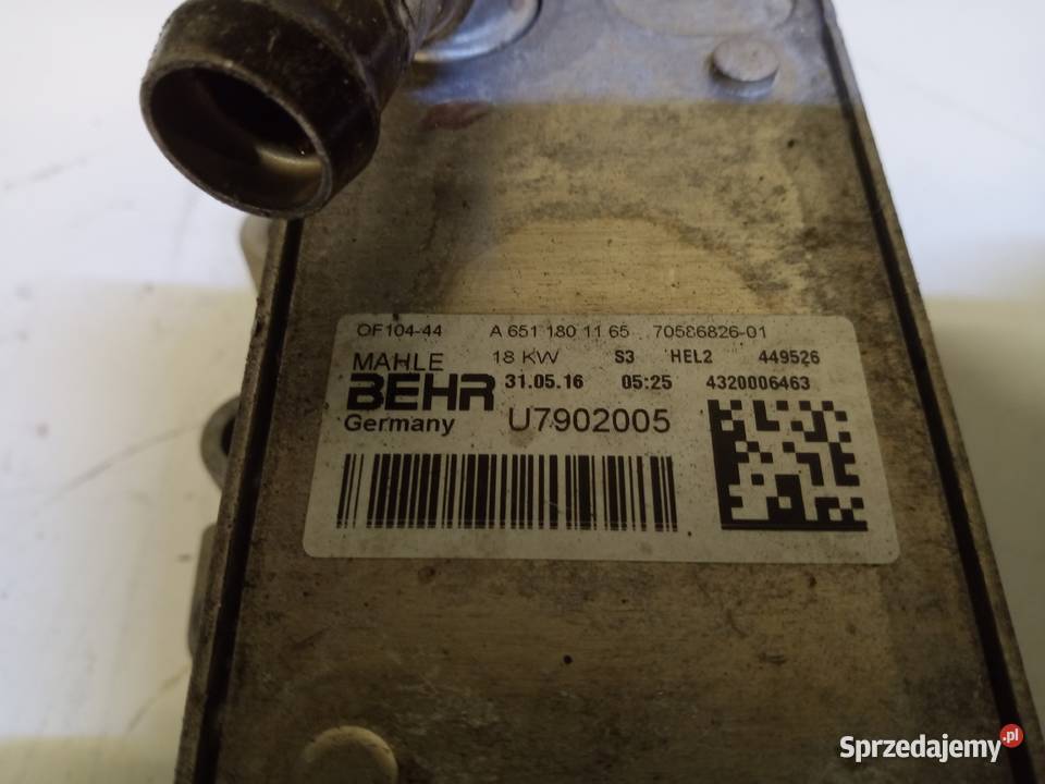 MERCEDES W212 22CDI Podstawa filtra oleju Smarowanie silnika Bydgoszcz