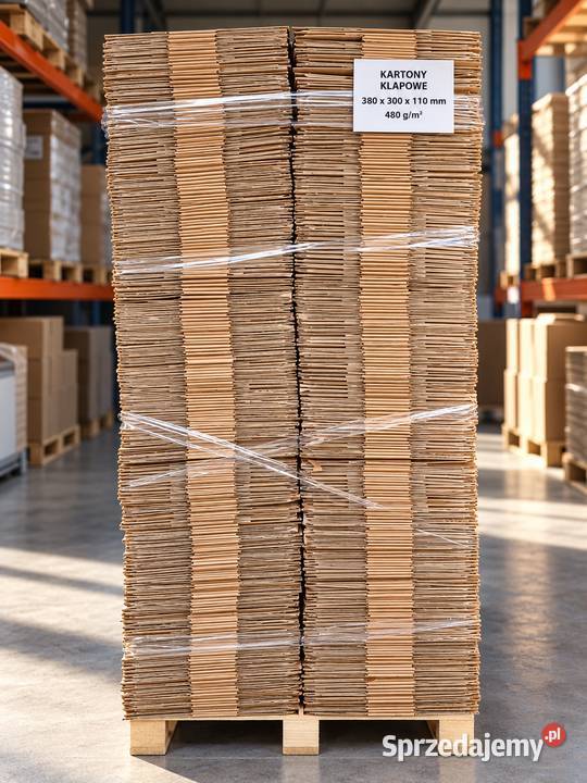Kartony klapowe 380x300x110 grube 480 gm 1 FV Będzin sprzedam
