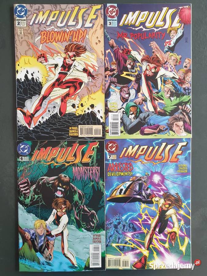 Impulse zestaw 29 oryginalnych komiksów DC USA Gdynia