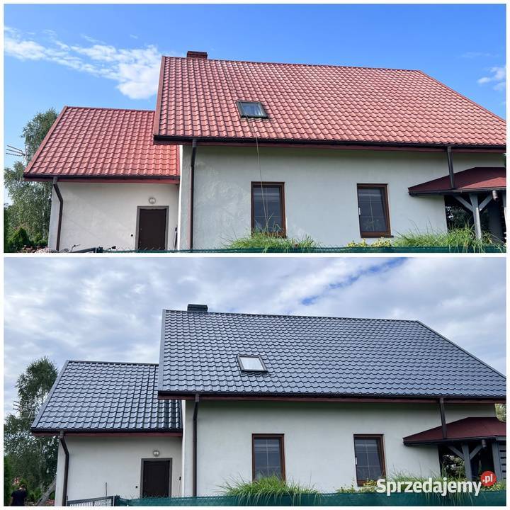 Mycie i malowanie dachów kostki Brukowej
