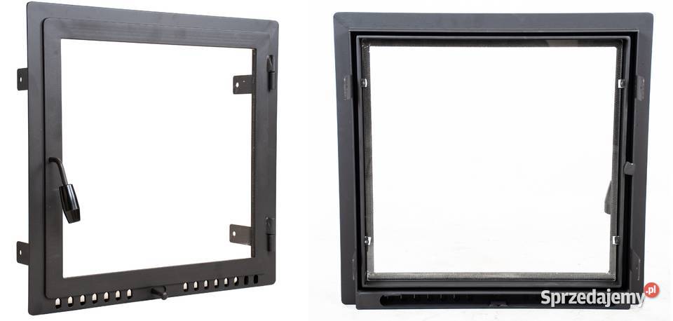 DRZWICZKI DRZWI KOMINKOWE STALOWE PROSTOKĄTNE NA
