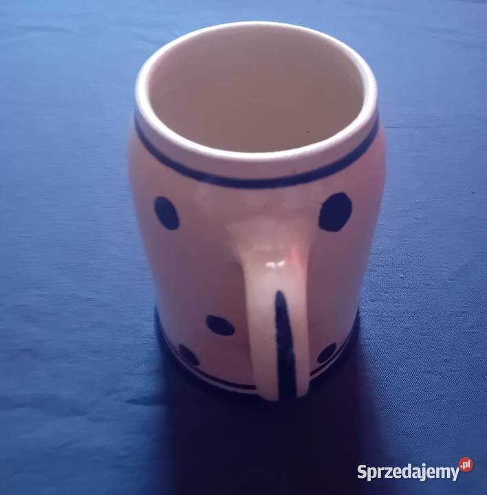 Ceramiczny kufel art deco Gsuffa ręcznie Koźminek sprzedam