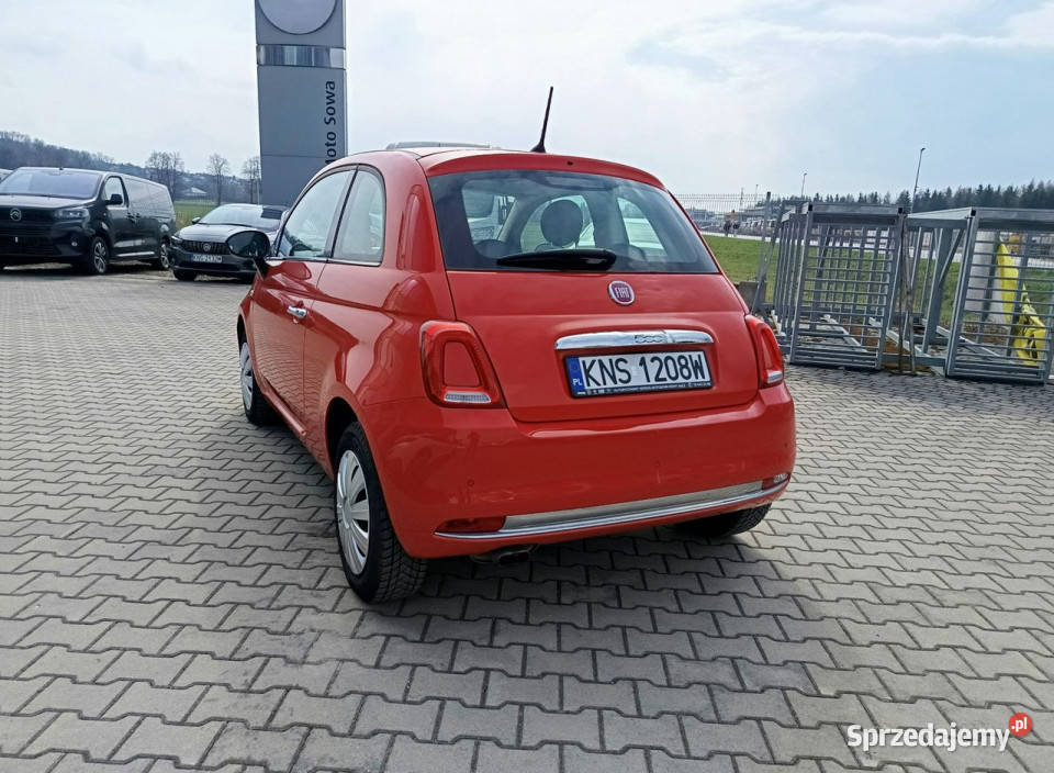 Fiat 500 Lounge 12 69 serwisowany panorama VAT23 Nowy Sącz
