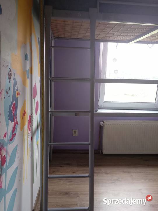 SVRTA rama łóżka do antresoli srebrna IKEA śląskie Rachowice