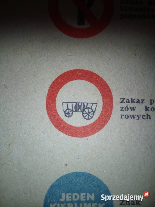 Stara broszura że znakami drogowymi P Z M śląskie Dobieszowice