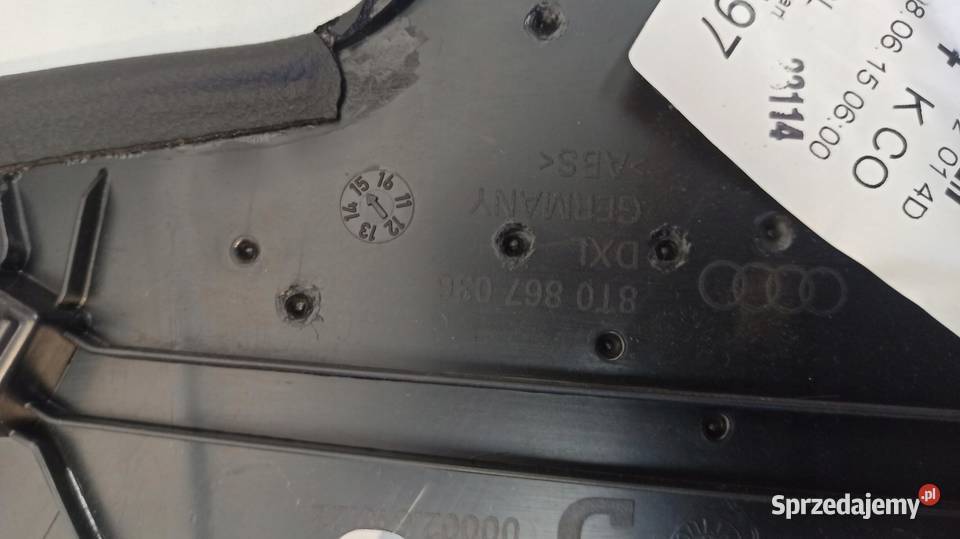 DRZWI BOCZEK TAPICERKA PRAWY TYŁ A5 8T