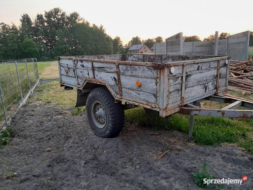 Przyczepa jednoosiowa zarejestrowana Grodziec