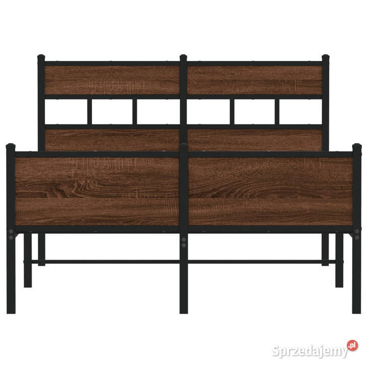 Łóżko bez materaca brązowy dąb 120x200 WM4017342