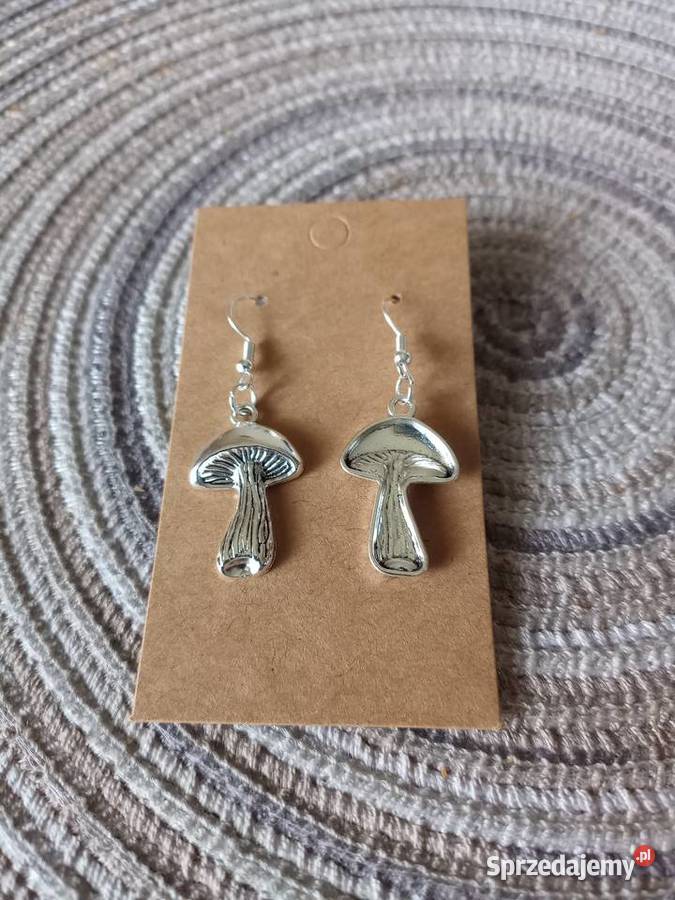 Kolczyki Grzybki handmade Kolczyki Zegarki i Biżuteria Sosnowiec