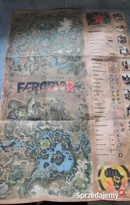 Mapa z gry Far Cry 2 stan idealny Koszalin