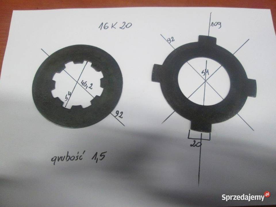 Płytki sprzęgłowe do tokarki 16K20 Kępno