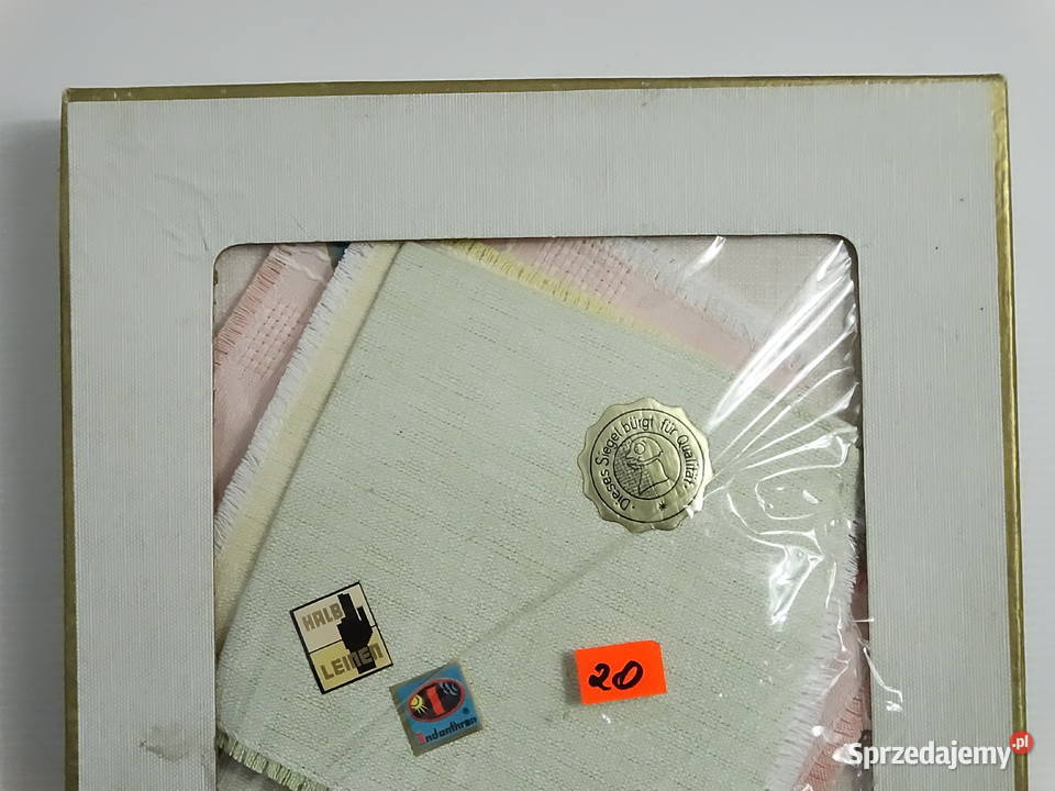 Zestaw Vintage Ściereczek Lnianych JOLENTEX Nowe lubelskie Biłgoraj